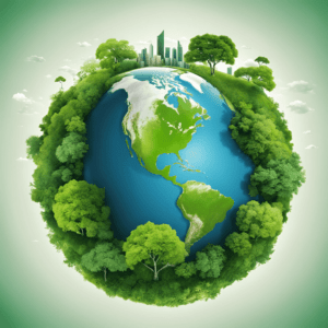 Climate Change Basics Understanding Impacts Course Cover Image with an earth and green plants